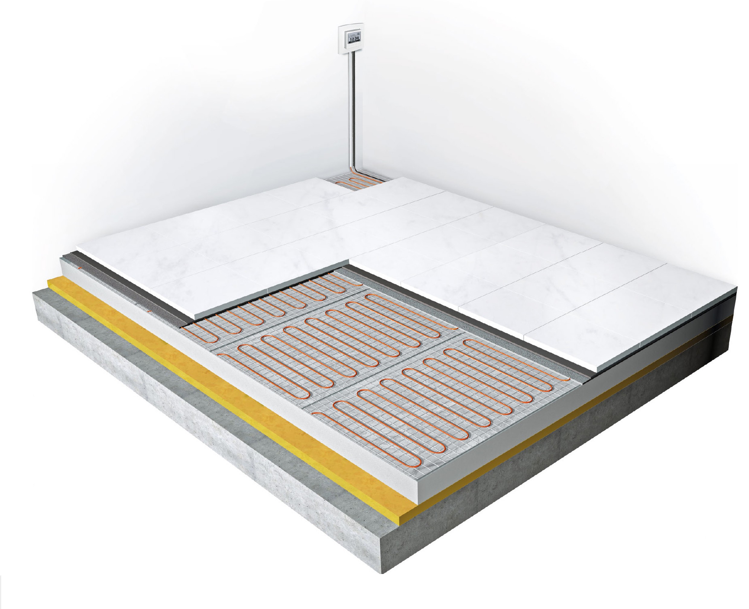 Fliesenbettheizsystem Twin-therm_keramik